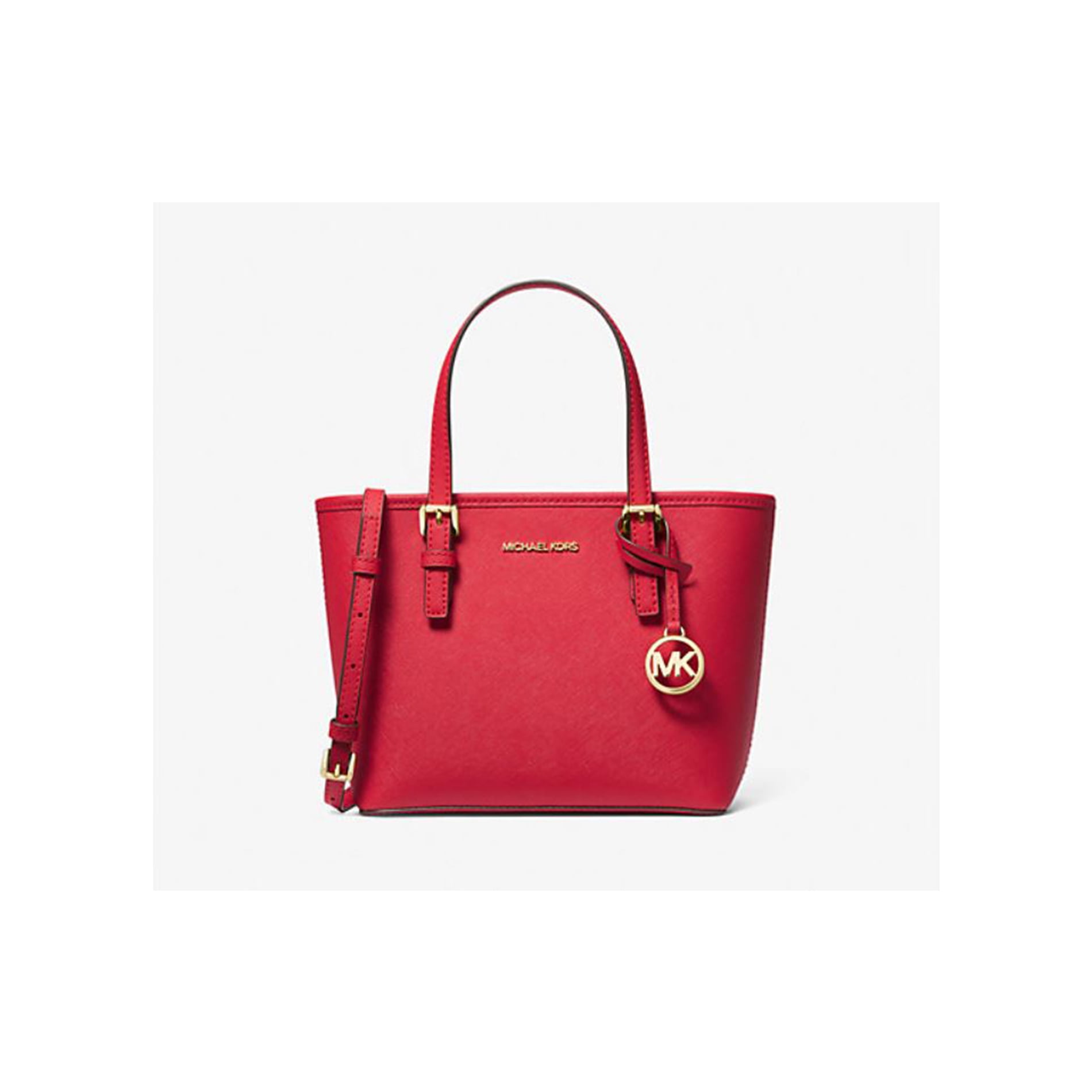 Michael Kors Jet Set Poppy Signature XS Carryall Top Zip