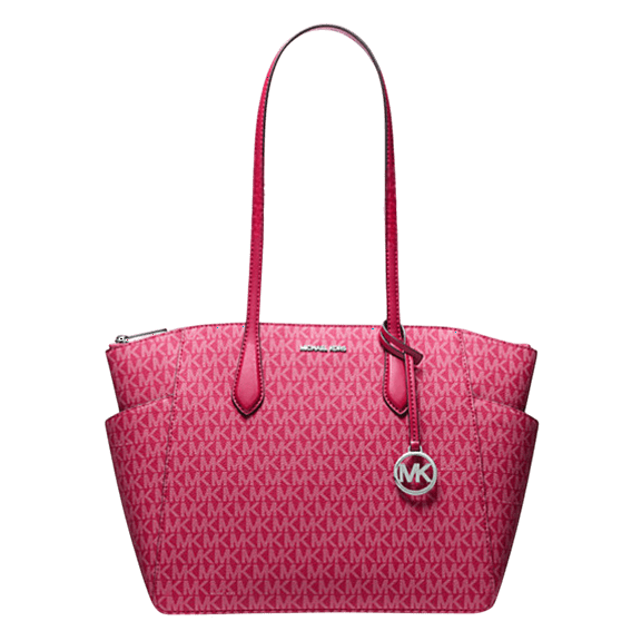 Michael Kors Womens Marilyn Medium Signature Logo Tote Bag