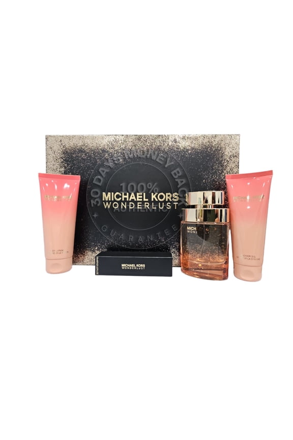 Wonderlust , 4 Pc Gift Set 3.4oz EDP Spray, 0.33 oz EDP Spray, 3.4oz Body Lotion, 3.4oz Shower Gel