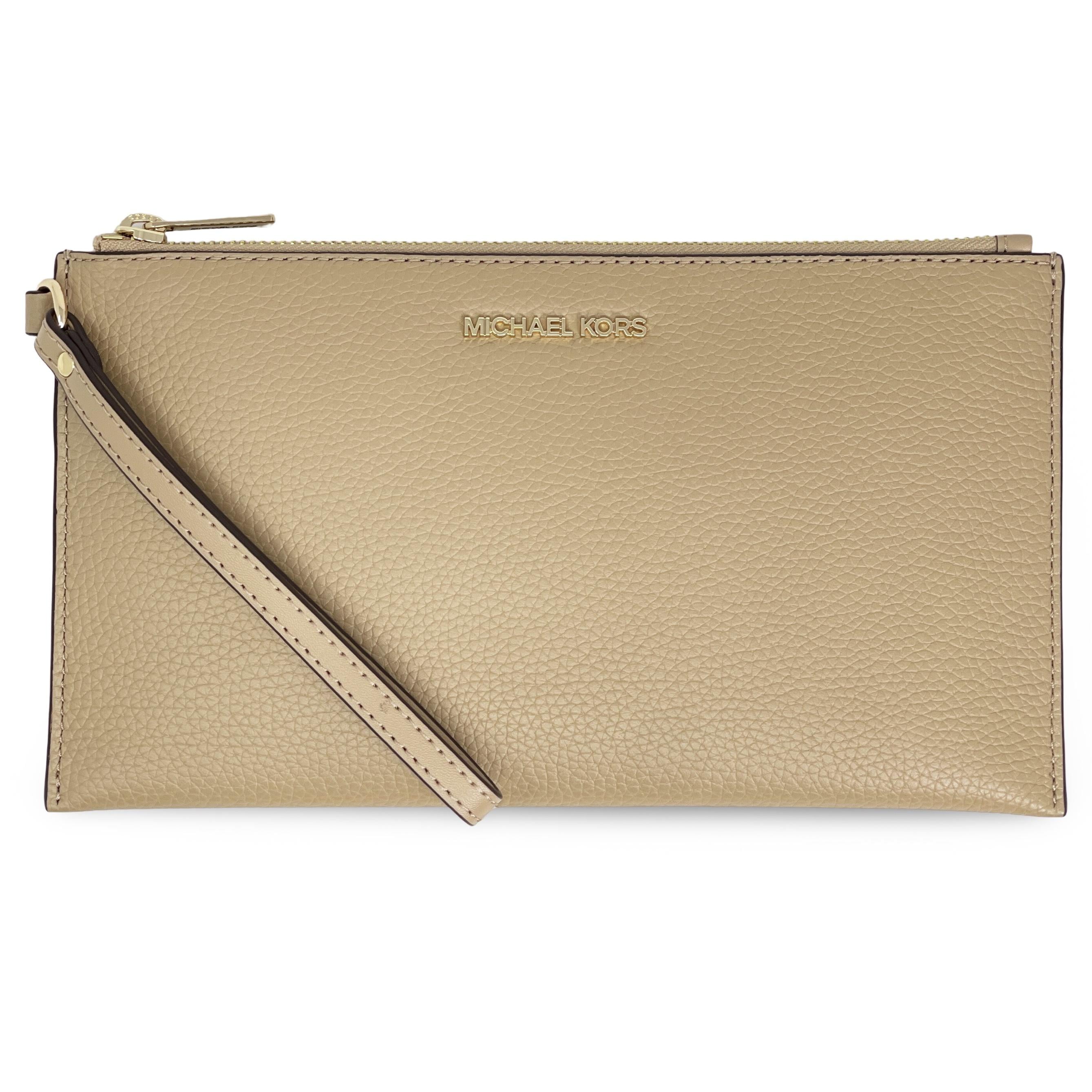 小物 Michael Kors wristlet long wallet Michael Kors Women's Jet Set Travel Large Top Zip Pebbled Leather