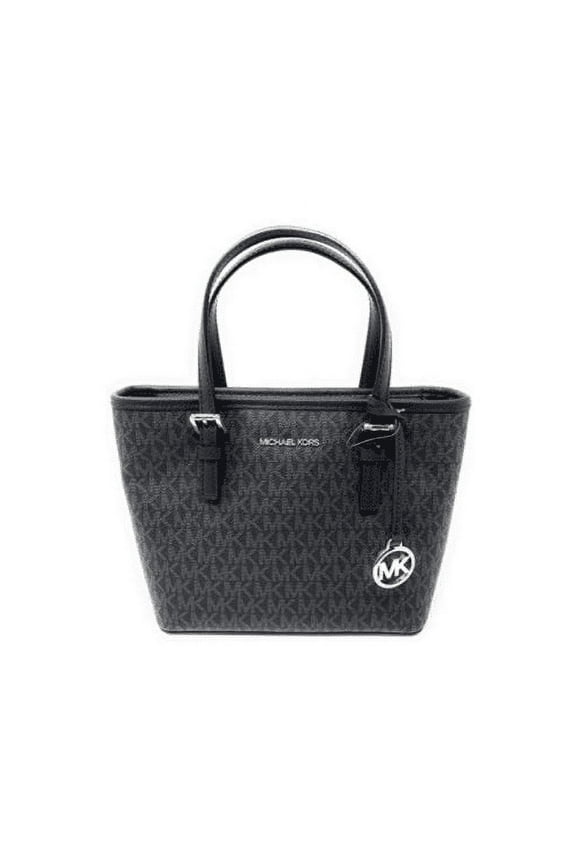 XS Carry All Jet Set Travel Womens Black PVC …