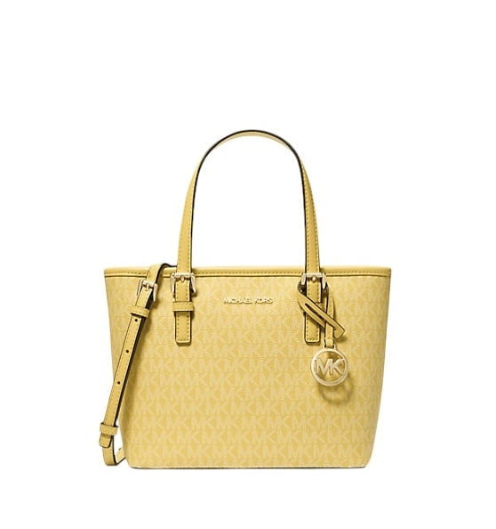 MICHAEL KORS XS Carry All Jet Set Travel Womens Tote (Daisy Yellow)