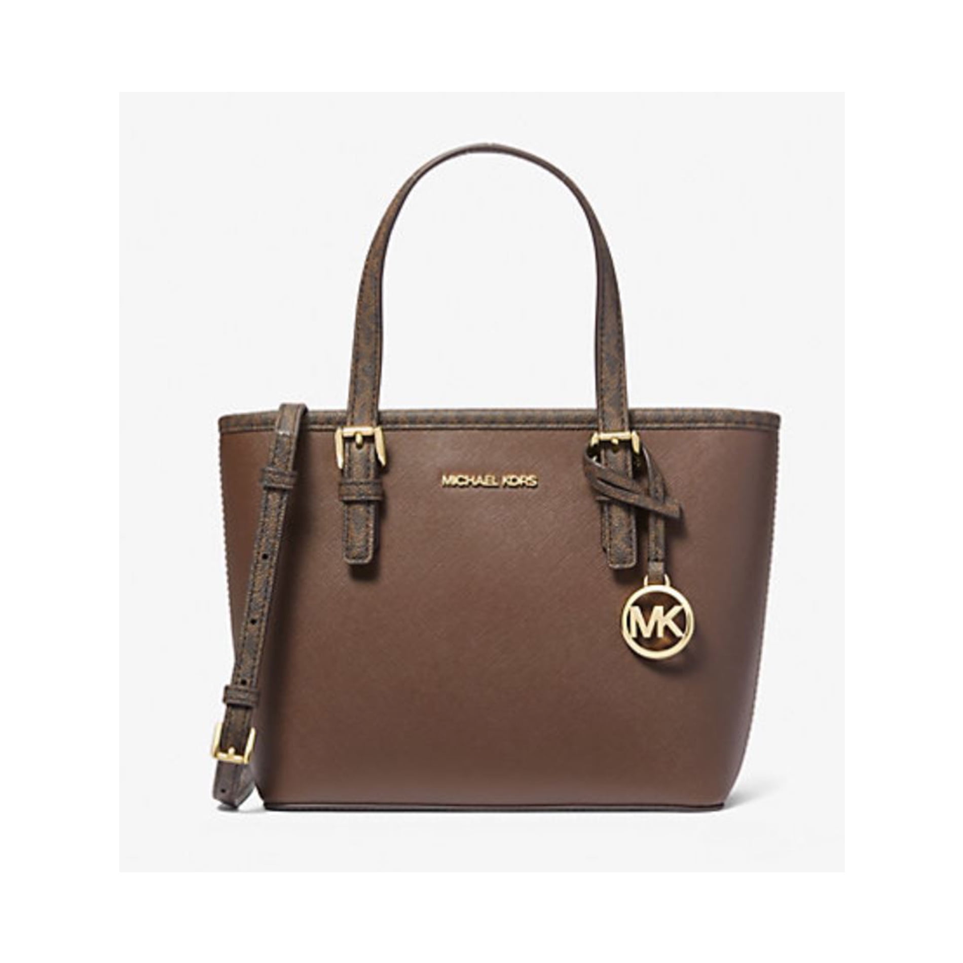 Michael Kors Compact Jet Set Travel Small Purse Handbag Top Michael Kors Compact Jet Set Travel Small Purse Handbag Top