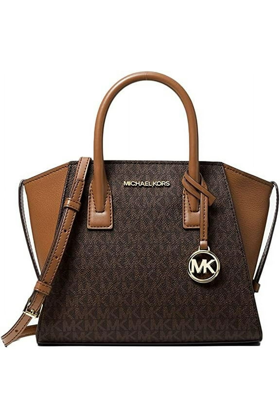 by Michael Kors Women's Faux Leather Satchel, Brown