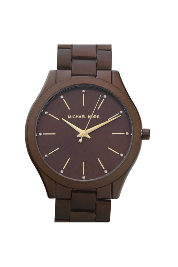 collectionName Quartz Brown Dial Stainless Steel Ladies Watch MK4508