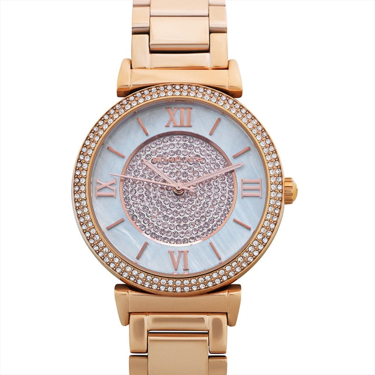 Michael Kors Gold Mother of Pearl Quartz Watch 33mm Stainless Steel NWT m_6958862a450b421615e094cf.jpg main image 3