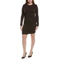 thumbnail image 1 of Michael Kors womens  Collection Ruched Mini Dress, 16, Brown, 1 of 3