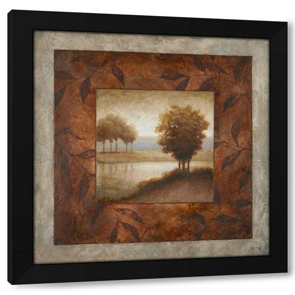 Michael Marcon 12x12 Black Modern Wood Framed Wall Art Titled - The Edge of April
