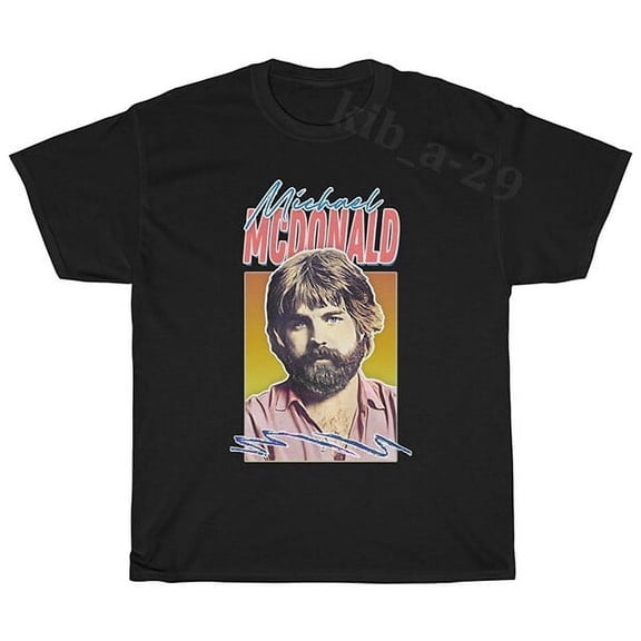 Michael McDonald 80s Retro Faded Style Tribute T-Shirt S-5XL Men Women Unisex