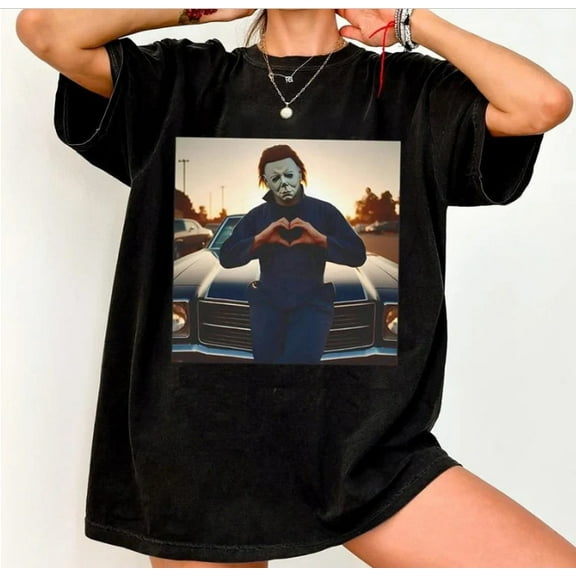 Michael Meyers Halloween Heart Hands Shirt, Michael Meyers Shirt, Horror Movie