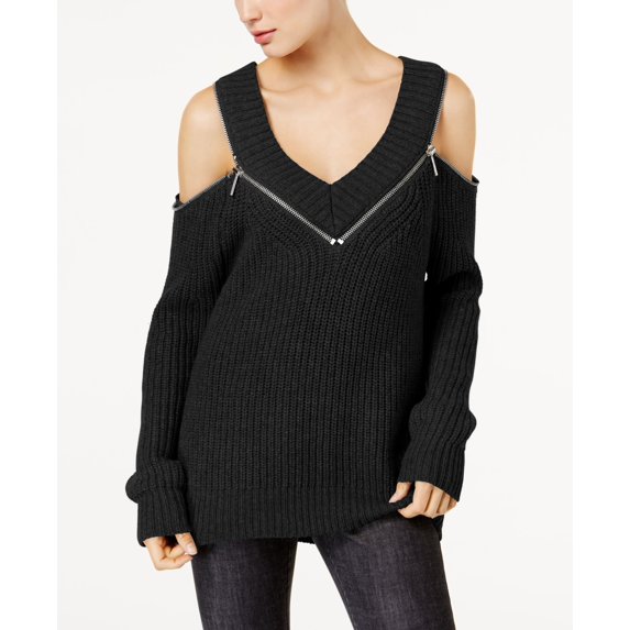 Michael Michael Kors Cold Shoulder Sweater Black S