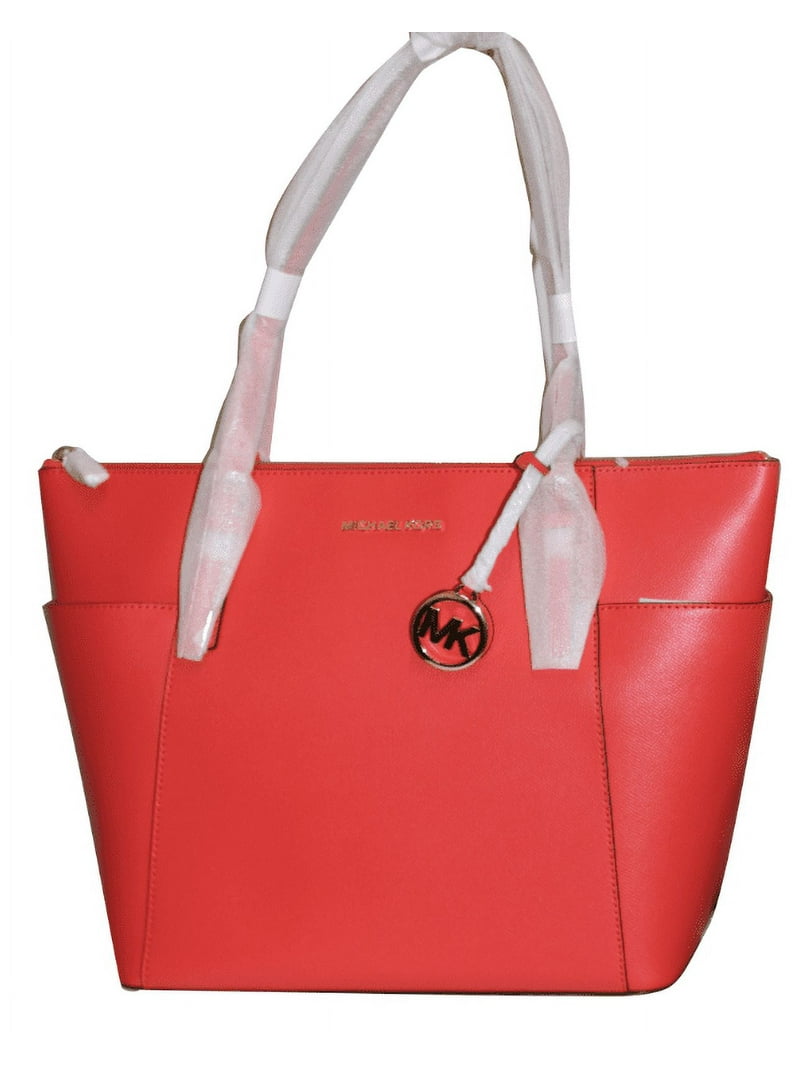 Michael Michael Kors Jet Set Large Saffiano Leather Top-Zip Tote