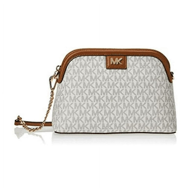 Michael Michael Kors Mott Large Zip Dome Crossbody Vanilla Acorn One Size
