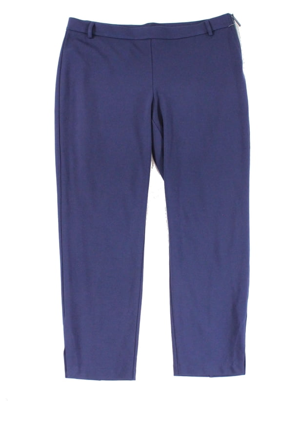 Michael Michael Kors Petite Side Zipper Ponte Ankle Pants True Navy PL