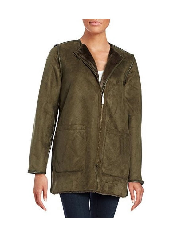 Reversible Faux-Fur Walker Coat