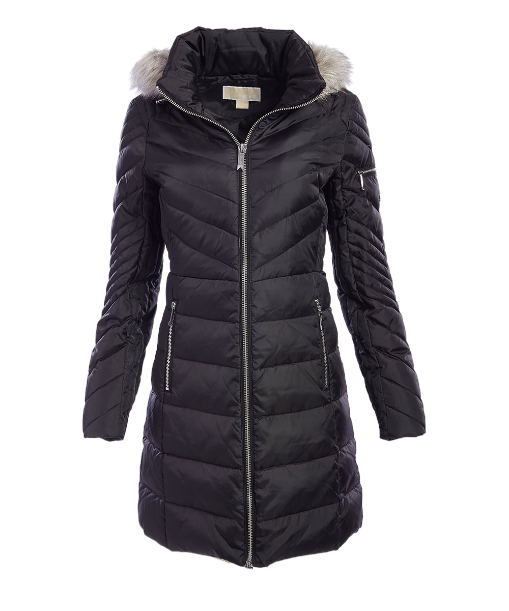 Michael kors 2024 chevron puffer coat