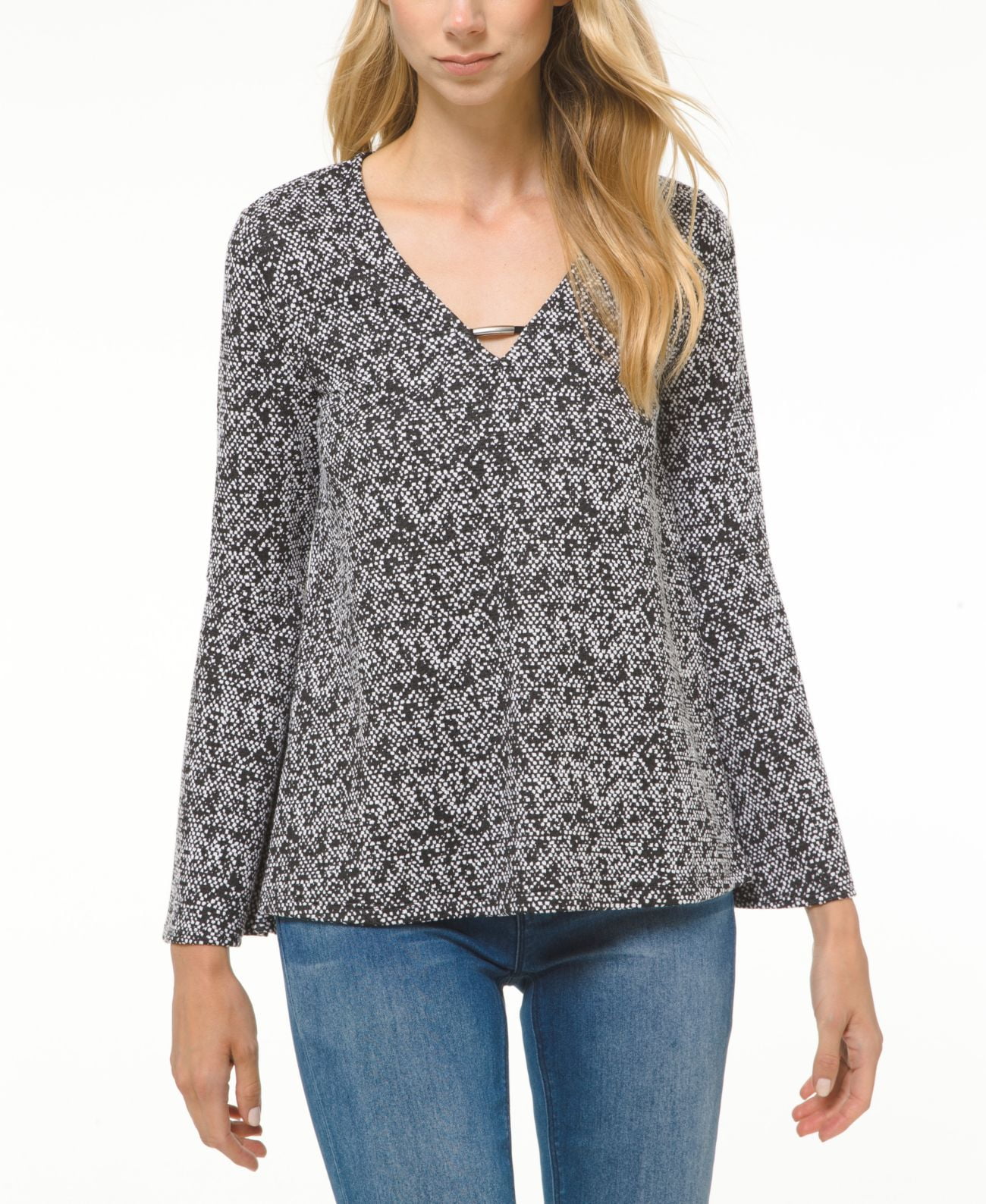 Black top marled sweater