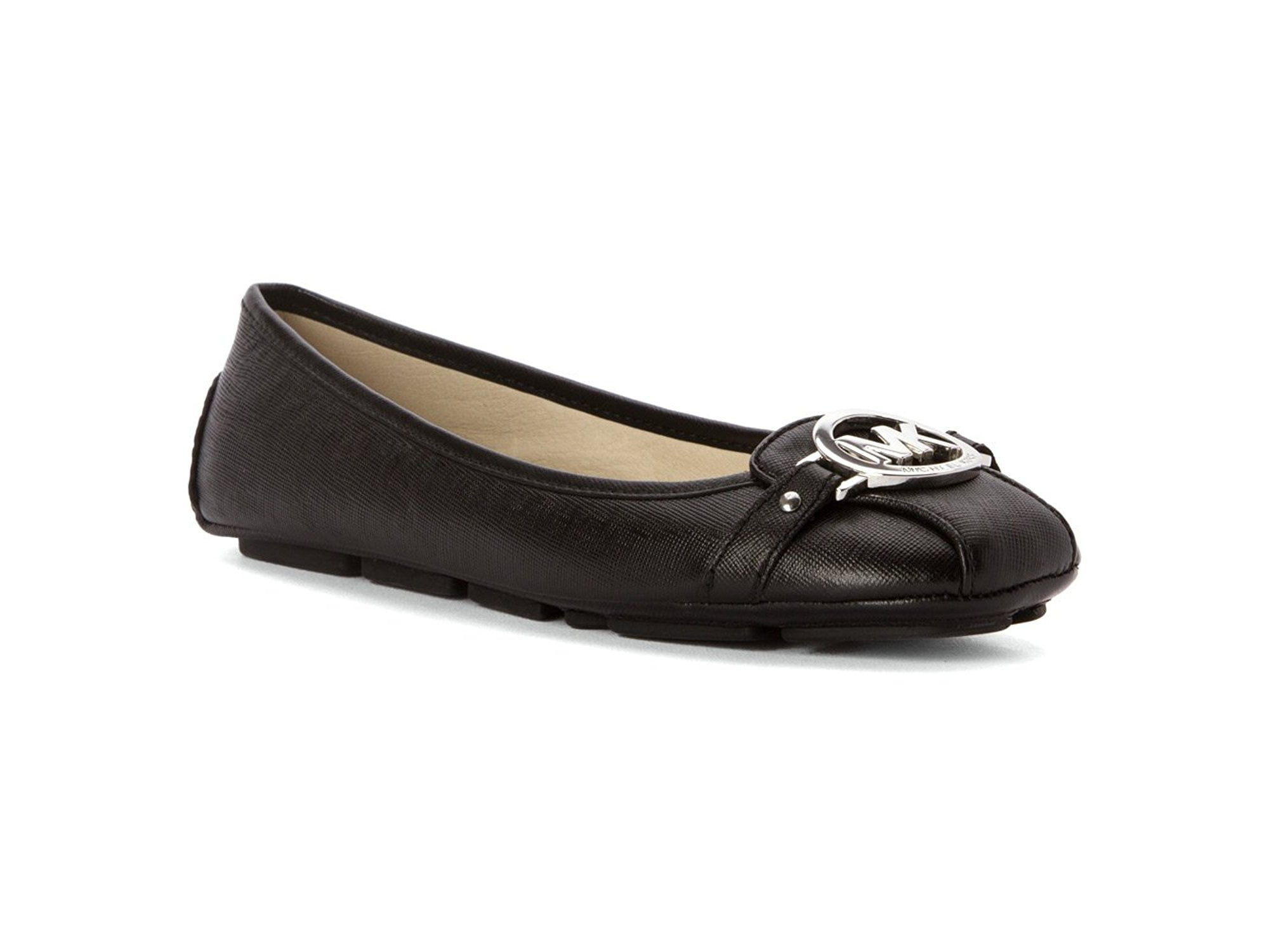 Michael Michael Kors Womens Fulton Moc Leather Round Toe Ballet