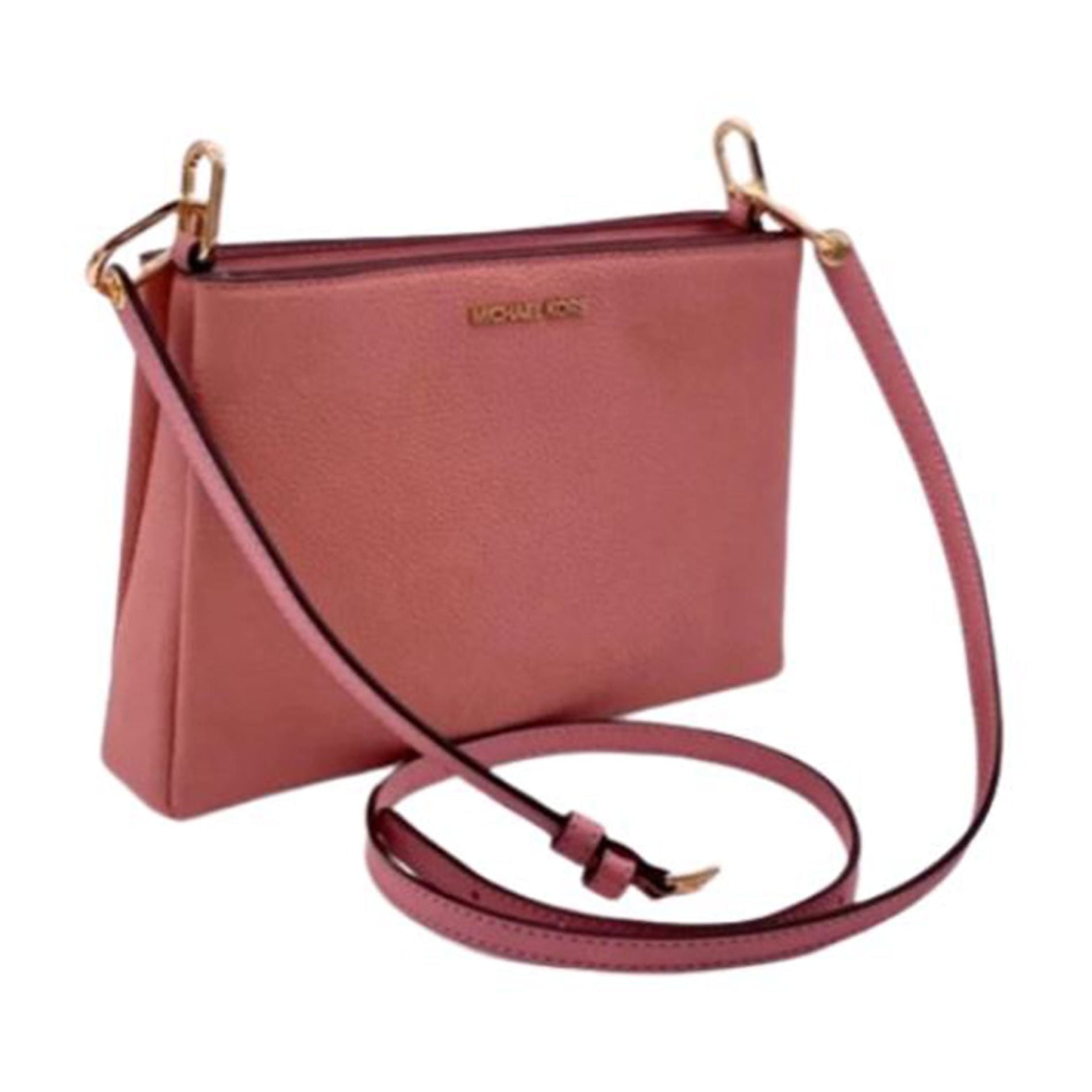 Michael Kors Womens Trisha Medium Pebbled Leather Crossbody Bag