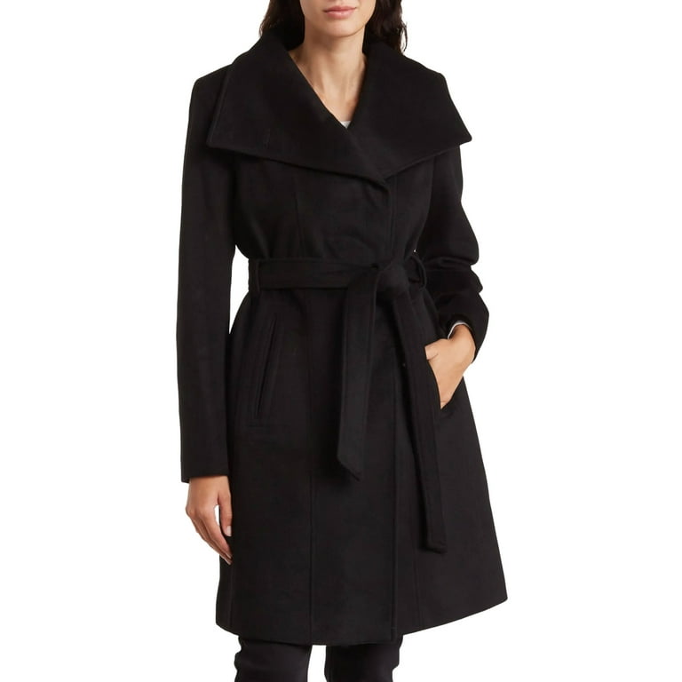 Wool Blend Michael Kors Belted Parka Michael Michael Kors Wool