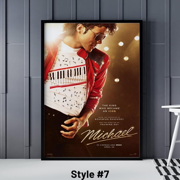 Michael Movie Pop Legend Wall Art Music Biopic Print Concert Room Decor, Unframed Poster