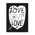 thumbnail image 1 of Michael Mullan 'Love Love Love Black' Canvas Art, 1 of 4