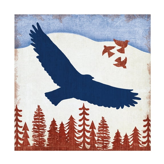 Michael Mullan 'Patriotic Woodland Eagle' Canvas Art