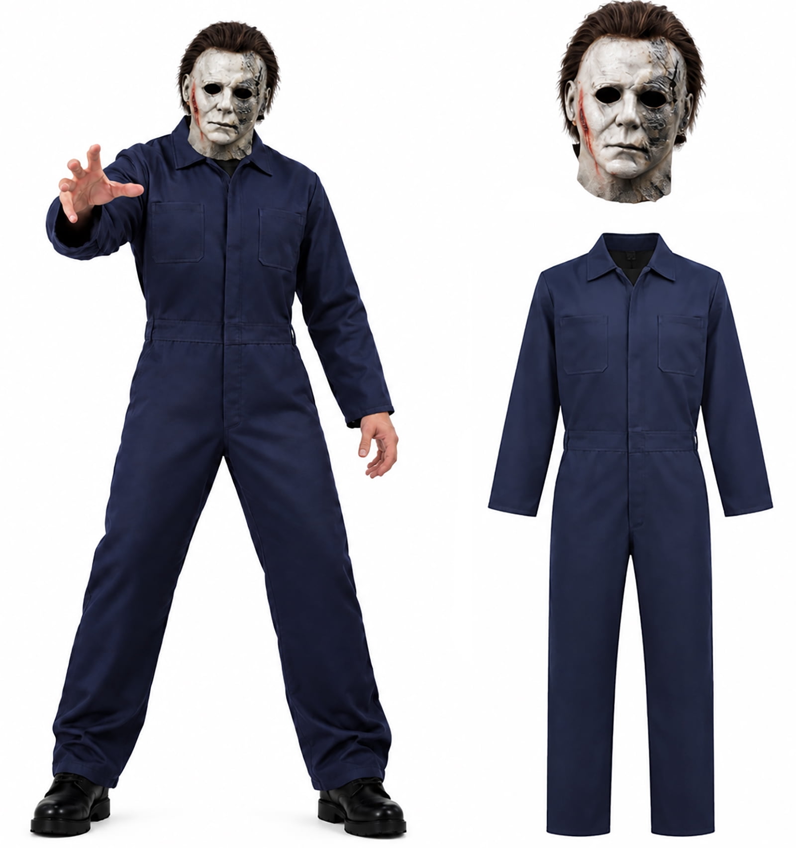 Halloween Michael Costume for Adult，Halloween Cosplay Myer Horror Killer costume Props