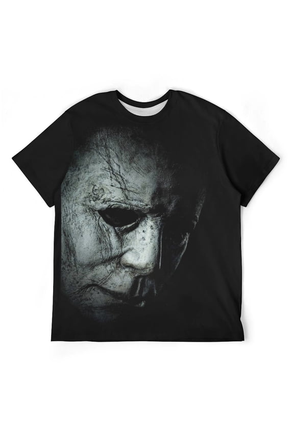 Michael Myers 3d Print Graphic T Shirt Short Sleeve Summer T-Shirt Novelty Casual Tee For Men Women Teen XL