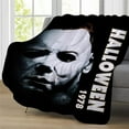 thumbnail image 1 of Michael Myers Blanket Halloween Blanket Horror Movie Blanket Flannel Fleece Throw Blanket for Kids Adults Bedding (Style-1, 40"x50"), 1 of 6