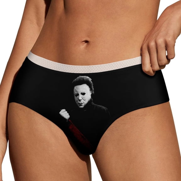 Michael Myers Blood Women's Brief Sexy Breathable Elastic Bikini Hipster Panties Lady Lace Underwear