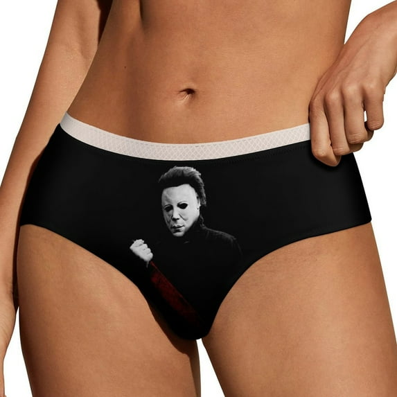 Michael Myers Blood Women's Brief Sexy Breathable Elastic Bikini Hipster Panties Lady Lace Underwear