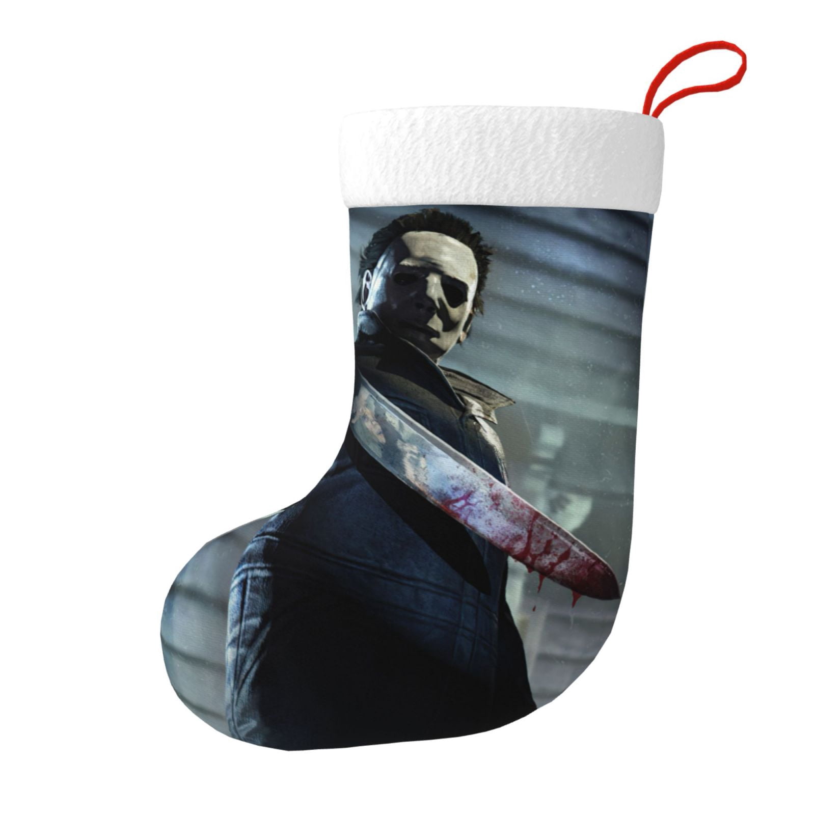 Michael Myers Christmas Stocking Xmas Candy Gift Bag Fireplace Hanging ...