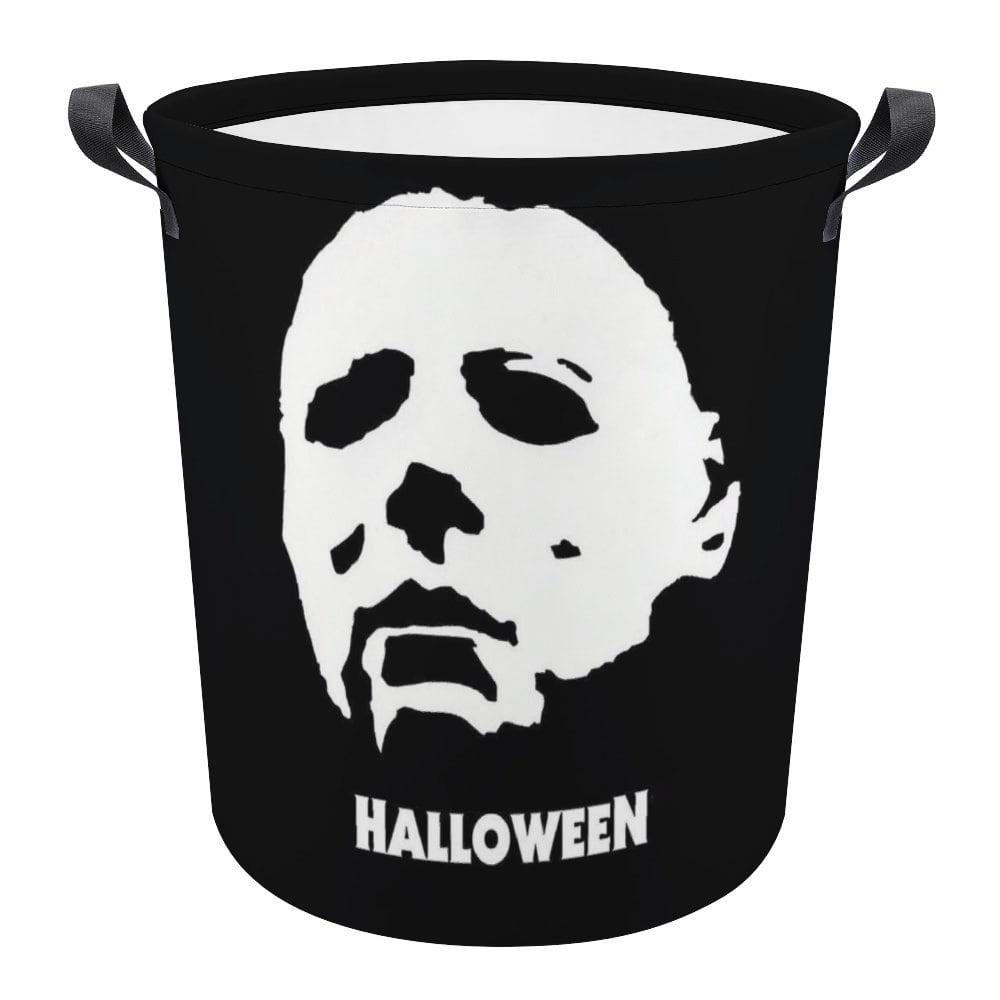 Michael Myers Circular Laundry Hamper Foldable Large Storage Baskets