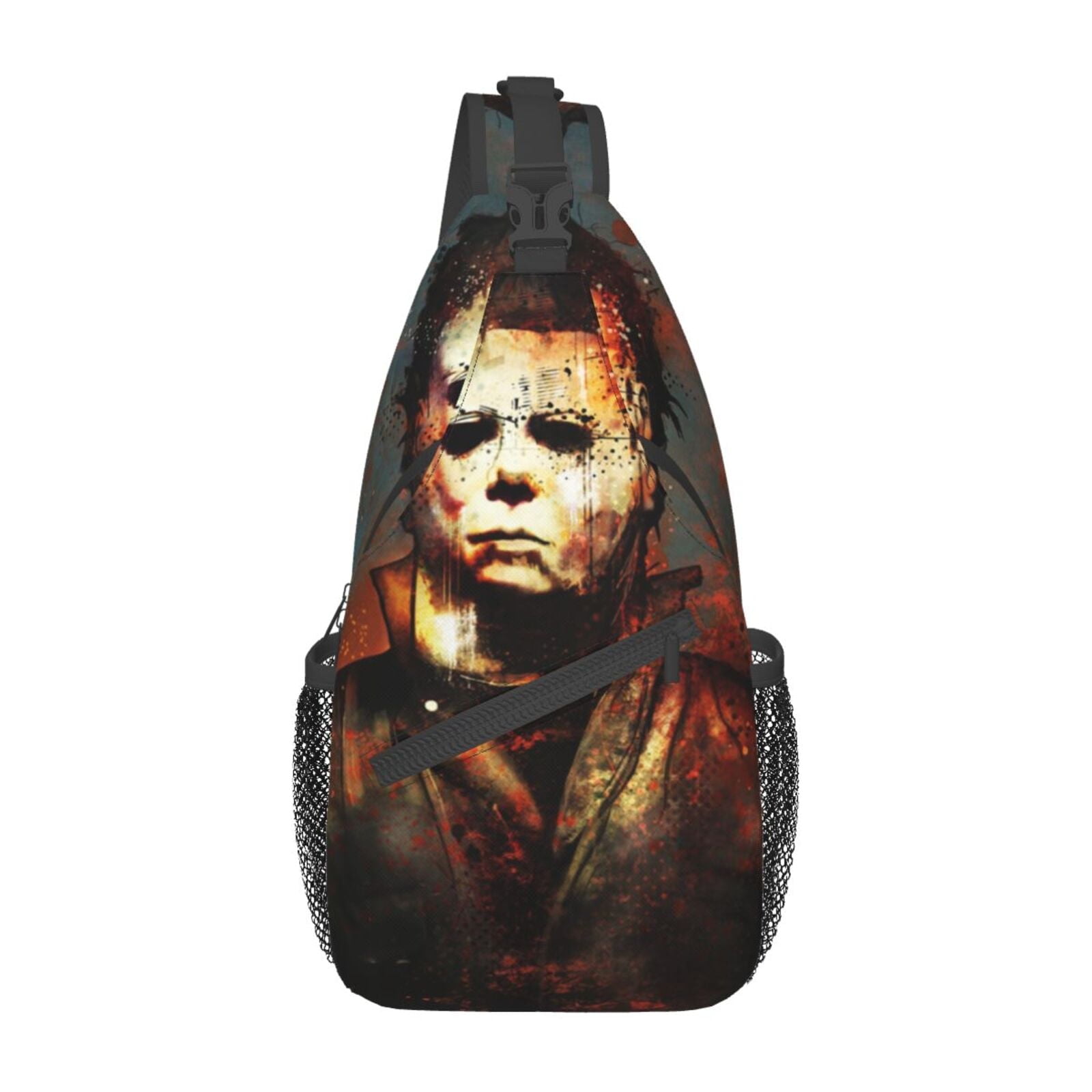 Horror Halloween Michael Myers Chest Bags Crossbody Sling Backpack