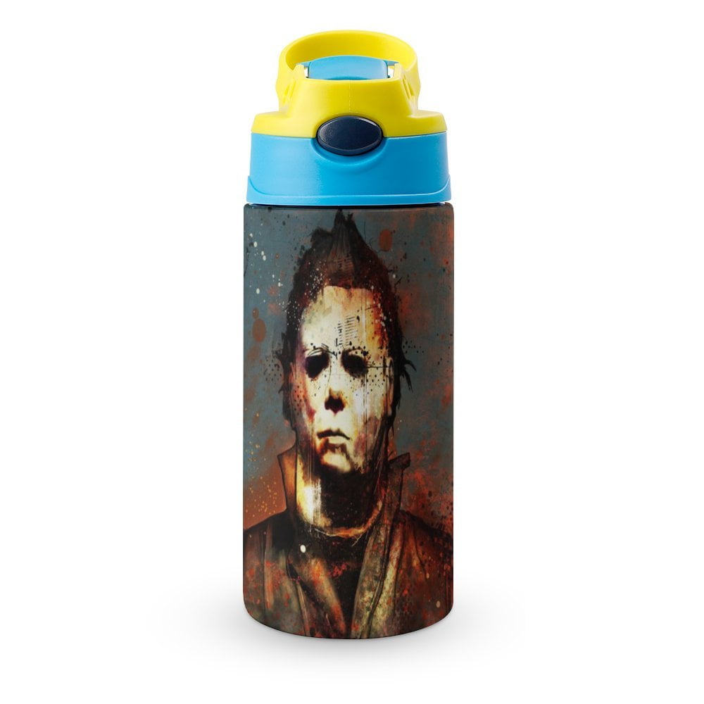 Michael Myers Film Kid's Insulated Water Bottle With Straw Vacuum