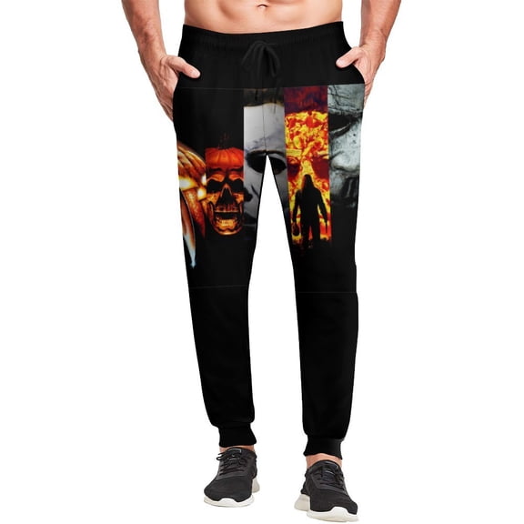 Michael Myers Film Mens Sweatpants Joggers Pants Trousers 3D Novelty Casual Sweatpants With Drawstring Closed Bottom
