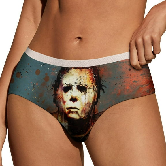 Michael Myers Film Women's Brief Sexy Breathable Elastic Bikini Hipster Panties Lady Lace Underwear