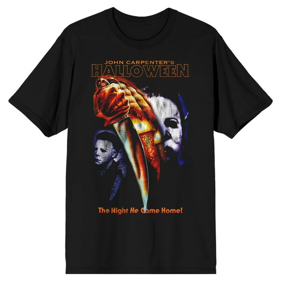 Michael Myers Halloween Art Men's Black T-Shirt-Medium