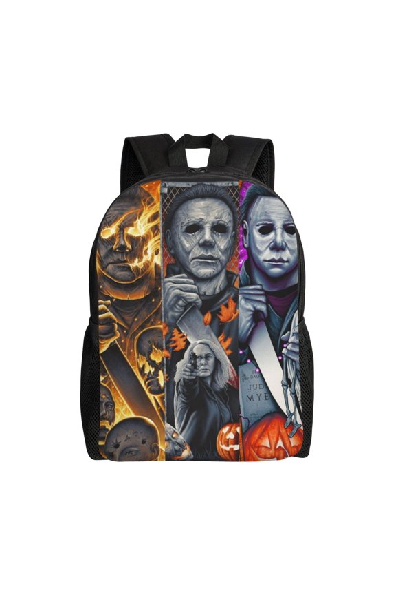Michael Myers Halloween Backpack Casual Knapsack Simple All-Purpose Bookbag Travel Rucksack For Men And Women
