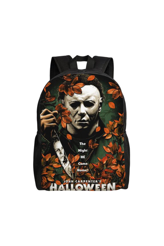Michael Myers Halloween Backpack Casual Knapsack Simple All-Purpose Bookbag Travel Rucksack For Men And Women