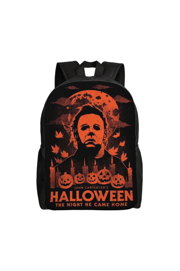 Michael Myers Halloween Backpack Casual Knapsack Simple All-Purpose Bookbag Travel Rucksack For Men And Women
