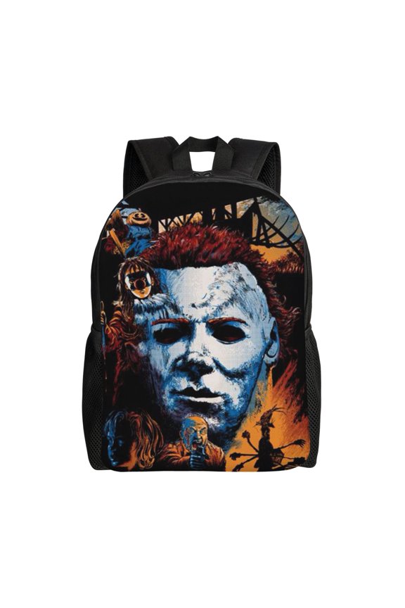 Michael Myers Halloween Backpack Casual Knapsack Simple All-Purpose Bookbag Travel Rucksack For Men And Women