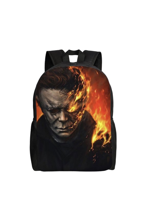 Michael Myers Halloween Backpack Casual Knapsack Simple All-Purpose Bookbag Travel Rucksack For Men And Women