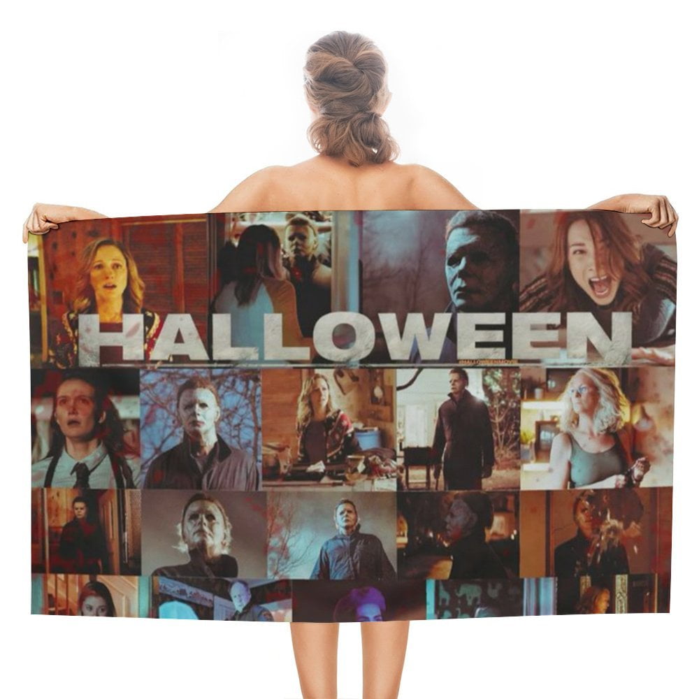 Michael Myers Halloween Bath Throw Towel Quick Dry Towel for Swimmers