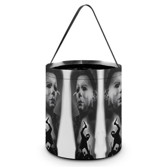 Michael Myers Halloween Candy Bag, Trick Or Treat Bags - Light Candy Buckets & Tote Bags for Halloween Parties