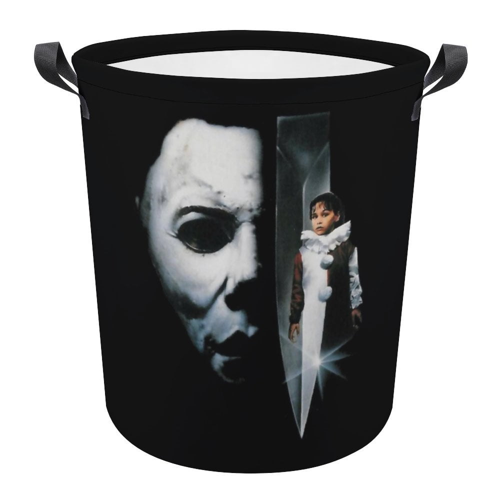 Chunful 4-Pack Halloween Storage Baskets - Pink Ghost Foldable Laundry Hampers With Handles