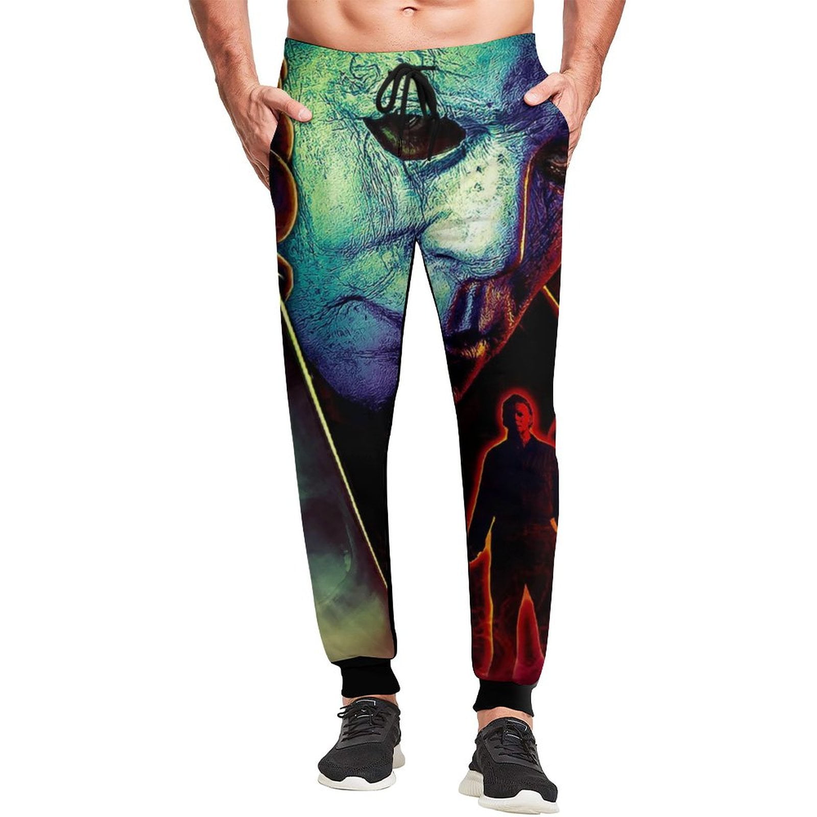 Michael Myers Halloween Mens Sweatpants Casual Jogger Pants Elastic Waistband Drawstring