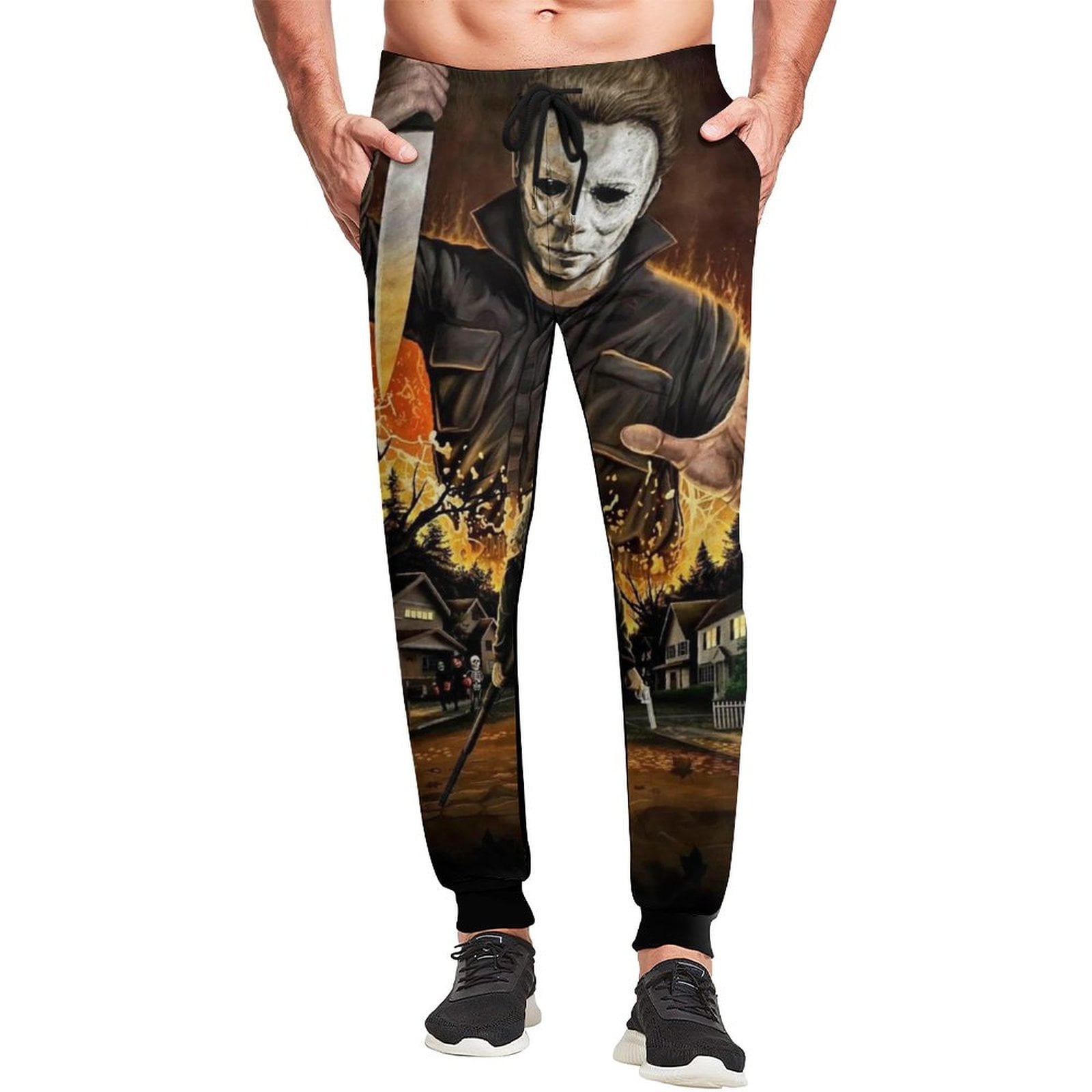 Michael Myers Halloween Mens Sweatpants Casual Jogger Pants Elastic ...