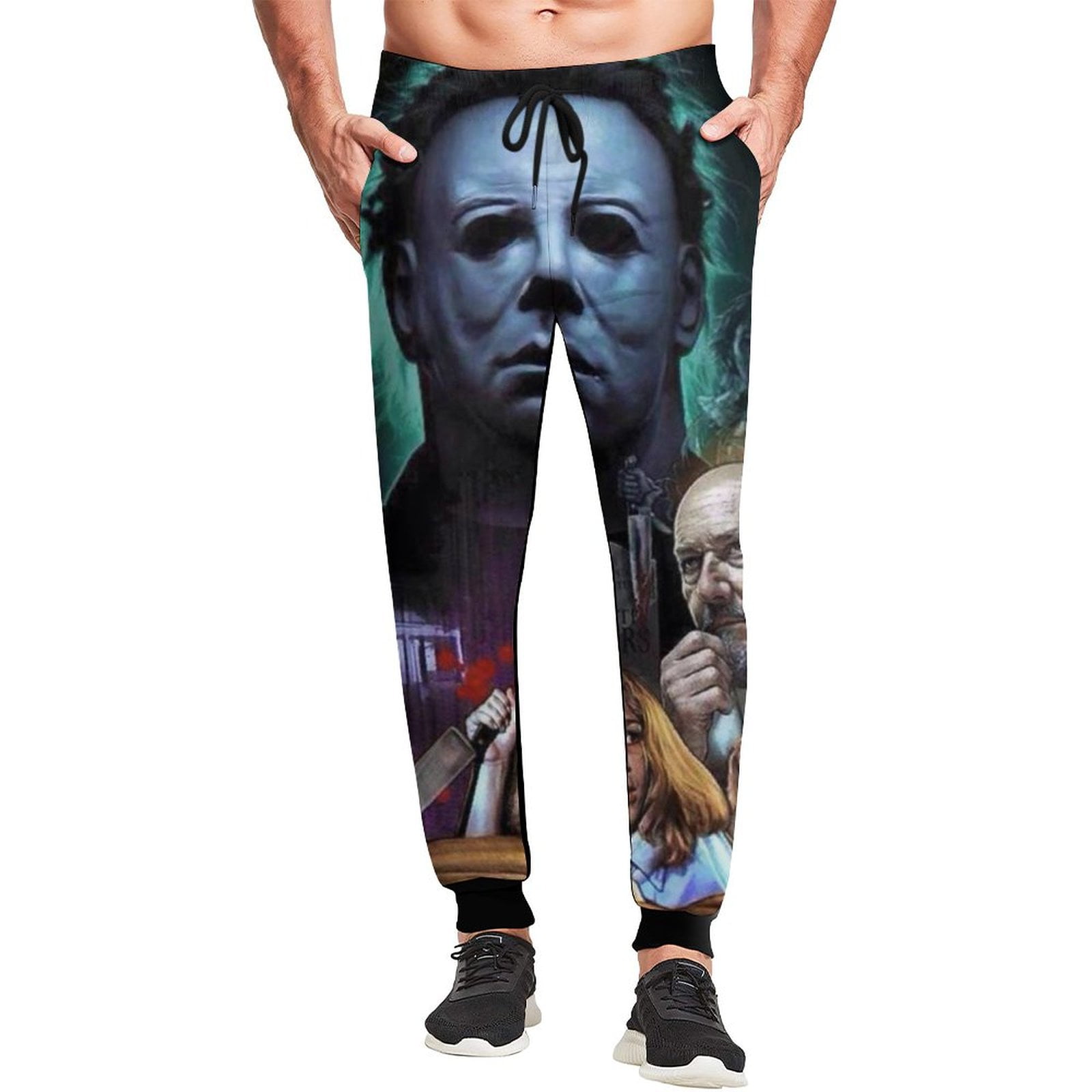 Michael Myers Halloween Mens Sweatpants Casual Jogger Pants Elastic Waistband Drawstring